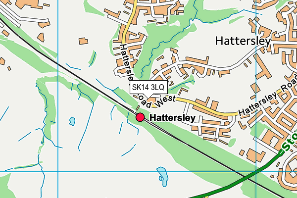 SK14 3LQ map - OS VectorMap District (Ordnance Survey)