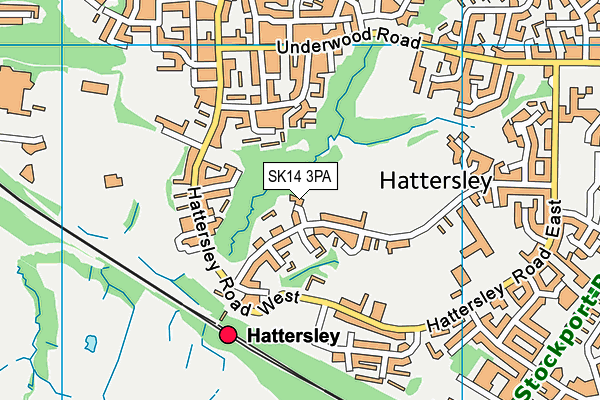 SK14 3PA map - OS VectorMap District (Ordnance Survey) SK14 3PA map - OS VectorMap District (Ordnance Survey)