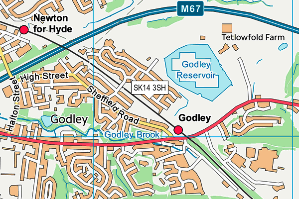 SK14 3SH map - OS VectorMap District (Ordnance Survey) SK14 3SH map - OS VectorMap District (Ordnance Survey)