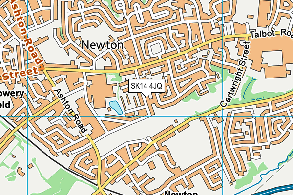 SK14 4JQ map - OS VectorMap District (Ordnance Survey)