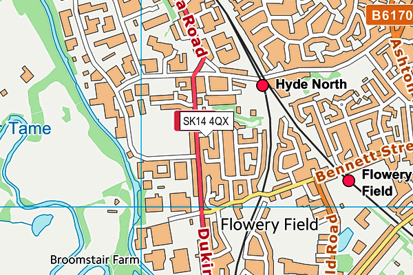 SK14 4QX map - OS VectorMap District (Ordnance Survey) SK14 4QX map - OS VectorMap District (Ordnance Survey)