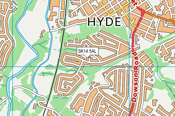 SK14 5AL map - OS VectorMap District (Ordnance Survey) SK14 5AL map - OS VectorMap District (Ordnance Survey)