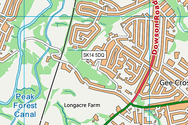 SK14 5DQ map - OS VectorMap District (Ordnance Survey) SK14 5DQ map - OS VectorMap District (Ordnance Survey)