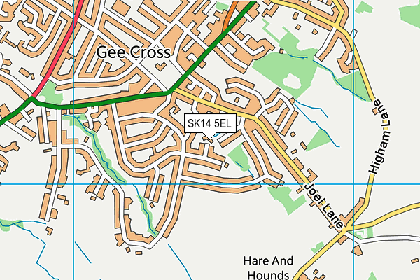 SK14 5EL map - OS VectorMap District (Ordnance Survey) SK14 5EL map - OS VectorMap District (Ordnance Survey)
