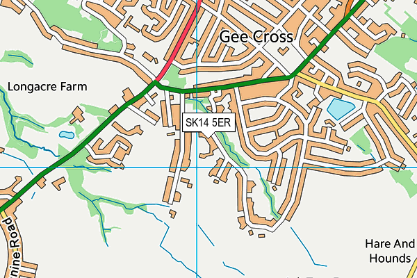 SK14 5ER map - OS VectorMap District (Ordnance Survey) SK14 5ER map - OS VectorMap District (Ordnance Survey)