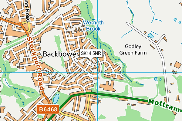 SK14 5NR map - OS VectorMap District (Ordnance Survey)