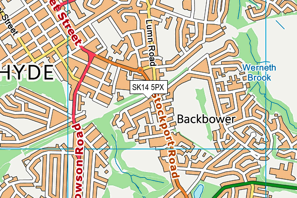 SK14 5PX map - OS VectorMap District (Ordnance Survey) SK14 5PX map - OS VectorMap District (Ordnance Survey)
