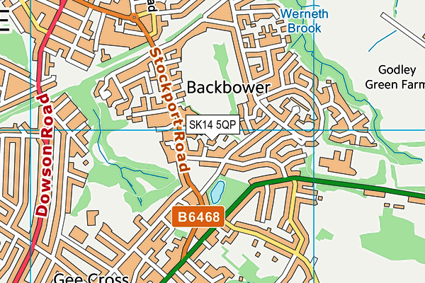 SK14 5QP map - OS VectorMap District (Ordnance Survey) SK14 5QP map - OS VectorMap District (Ordnance Survey)