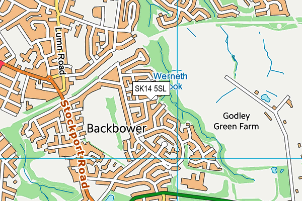 SK14 5SL map - OS VectorMap District (Ordnance Survey) SK14 5SL map - OS VectorMap District (Ordnance Survey)
