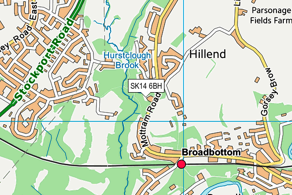 SK14 6BH map - OS VectorMap District (Ordnance Survey) SK14 6BH map - OS VectorMap District (Ordnance Survey)