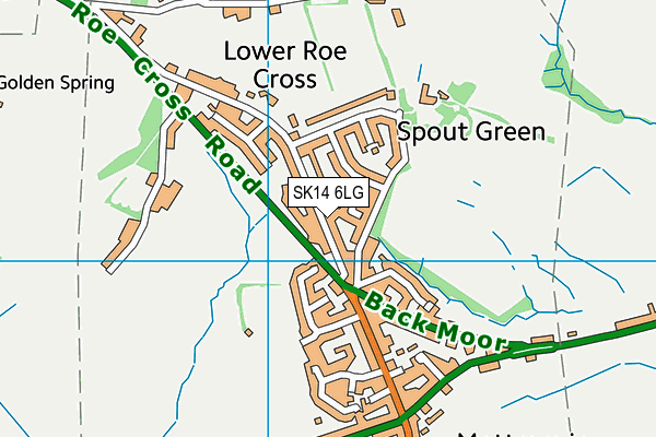 SK14 6LG map - OS VectorMap District (Ordnance Survey) SK14 6LG map - OS VectorMap District (Ordnance Survey)