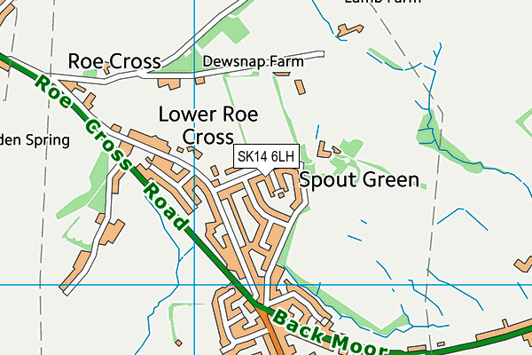 SK14 6LH map - OS VectorMap District (Ordnance Survey)