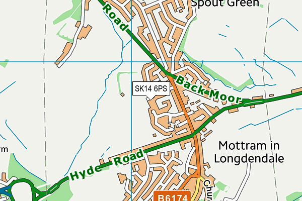SK14 6PS map - OS VectorMap District (Ordnance Survey) SK14 6PS map - OS VectorMap District (Ordnance Survey)