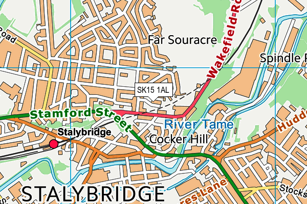 SK15 1AL map - OS VectorMap District (Ordnance Survey) SK15 1AL map - OS VectorMap District (Ordnance Survey)