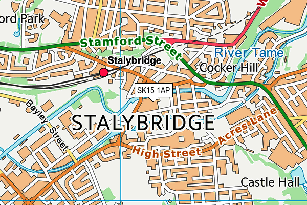 SK15 1AP map - OS VectorMap District (Ordnance Survey) SK15 1AP map - OS VectorMap District (Ordnance Survey)
