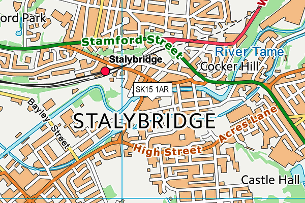 SK15 1AR map - OS VectorMap District (Ordnance Survey) SK15 1AR map - OS VectorMap District (Ordnance Survey)