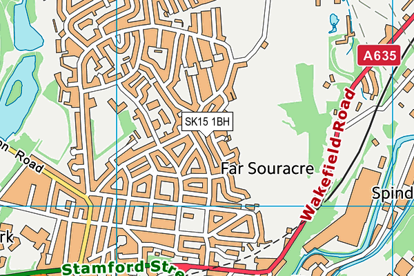 SK15 1BH map - OS VectorMap District (Ordnance Survey) SK15 1BH map - OS VectorMap District (Ordnance Survey)