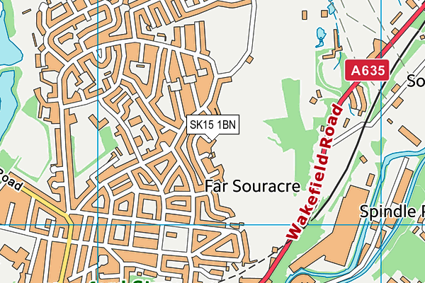 SK15 1BN map - OS VectorMap District (Ordnance Survey) SK15 1BN map - OS VectorMap District (Ordnance Survey)