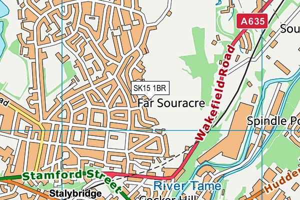 SK15 1BR map - OS VectorMap District (Ordnance Survey) SK15 1BR map - OS VectorMap District (Ordnance Survey)