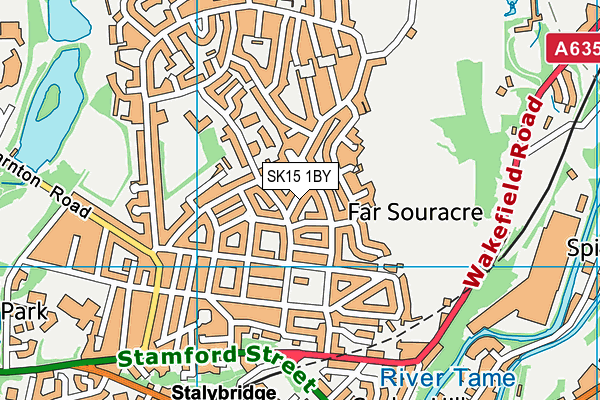 SK15 1BY map - OS VectorMap District (Ordnance Survey) SK15 1BY map - OS VectorMap District (Ordnance Survey)