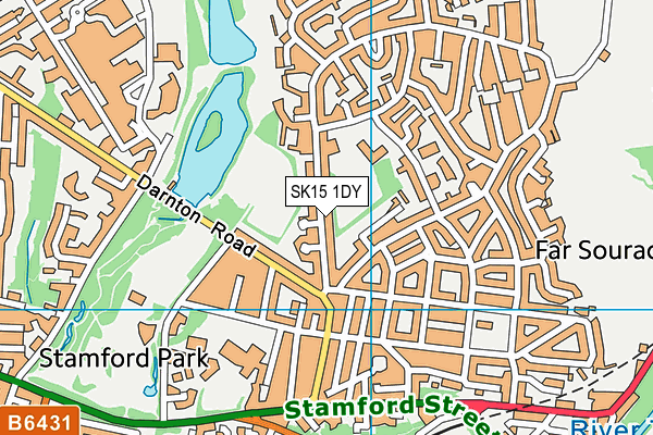 SK15 1DY map - OS VectorMap District (Ordnance Survey) SK15 1DY map - OS VectorMap District (Ordnance Survey)