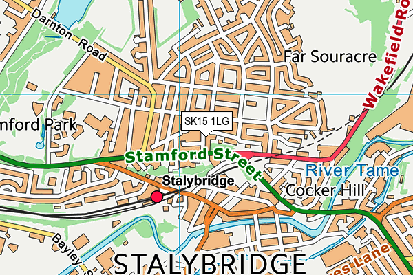 SK15 1LG map - OS VectorMap District (Ordnance Survey) SK15 1LG map - OS VectorMap District (Ordnance Survey)