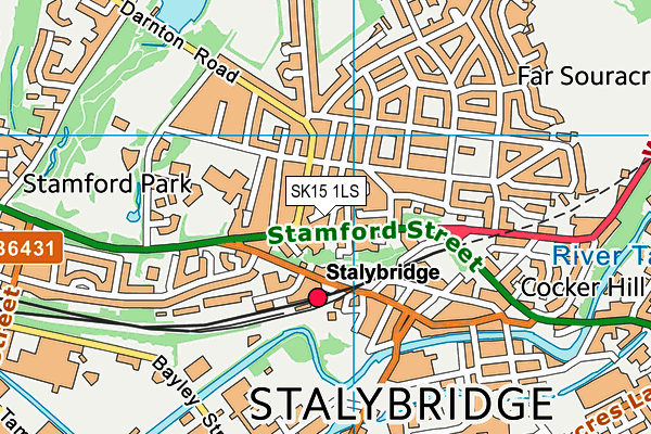 SK15 1LS map - OS VectorMap District (Ordnance Survey) SK15 1LS map - OS VectorMap District (Ordnance Survey)