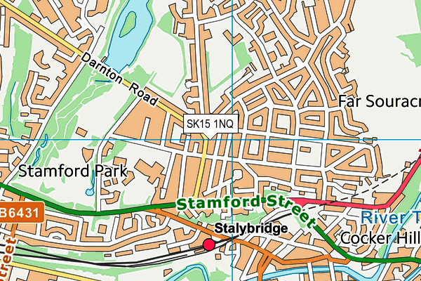 SK15 1NQ map - OS VectorMap District (Ordnance Survey)