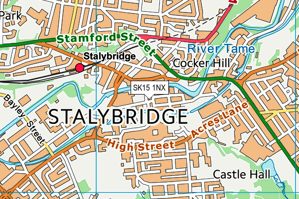 SK15 1NX map - OS VectorMap District (Ordnance Survey) SK15 1NX map - OS VectorMap District (Ordnance Survey)