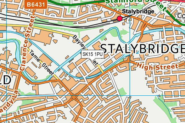 SK15 1PU map - OS VectorMap District (Ordnance Survey) SK15 1PU map - OS VectorMap District (Ordnance Survey)