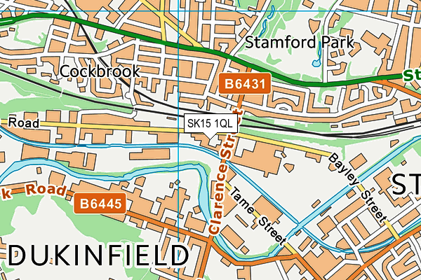 SK15 1QL map - OS VectorMap District (Ordnance Survey) SK15 1QL map - OS VectorMap District (Ordnance Survey)