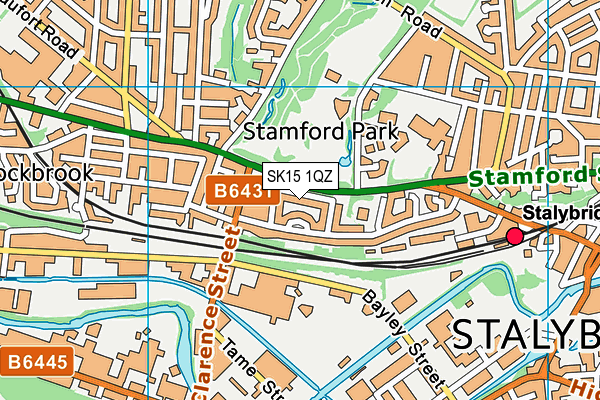 SK15 1QZ map - OS VectorMap District (Ordnance Survey) SK15 1QZ map - OS VectorMap District (Ordnance Survey)