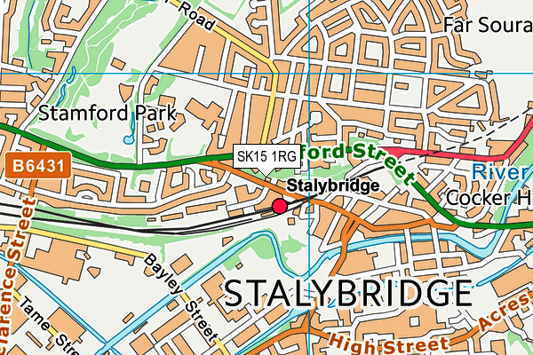 SK15 1RG map - OS VectorMap District (Ordnance Survey) SK15 1RG map - OS VectorMap District (Ordnance Survey)
