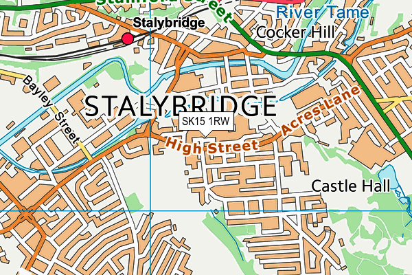 SK15 1RW map - OS VectorMap District (Ordnance Survey) SK15 1RW map - OS VectorMap District (Ordnance Survey)
