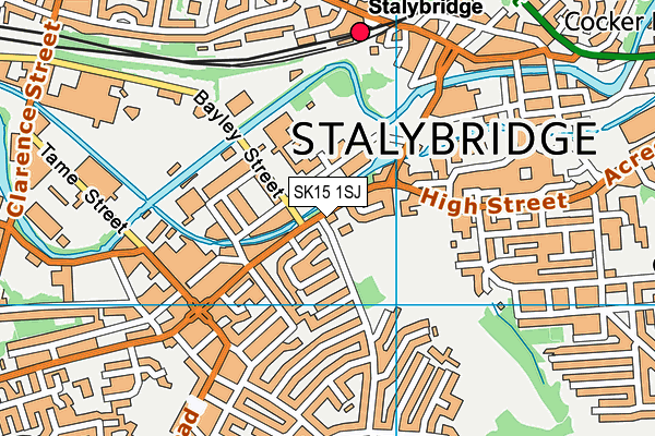 SK15 1SJ map - OS VectorMap District (Ordnance Survey) SK15 1SJ map - OS VectorMap District (Ordnance Survey)