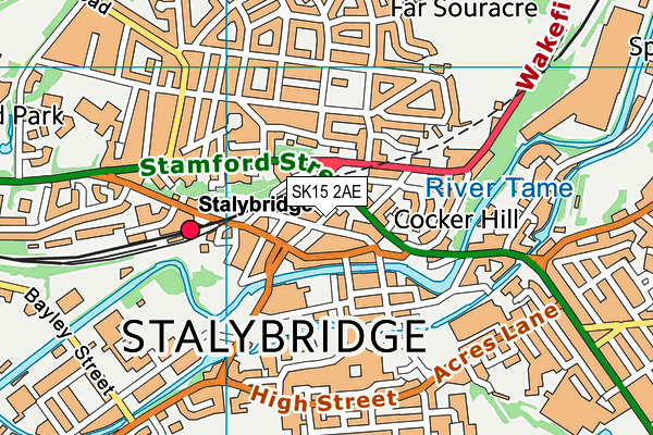 SK15 2AE map - OS VectorMap District (Ordnance Survey) SK15 2AE map - OS VectorMap District (Ordnance Survey)