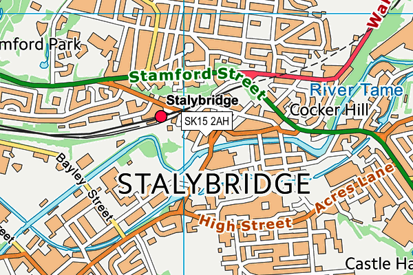 SK15 2AH map - OS VectorMap District (Ordnance Survey) SK15 2AH map - OS VectorMap District (Ordnance Survey)