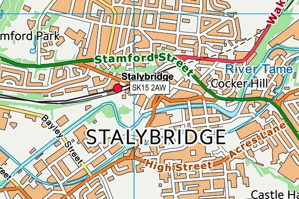 SK15 2AW map - OS VectorMap District (Ordnance Survey) SK15 2AW map - OS VectorMap District (Ordnance Survey)