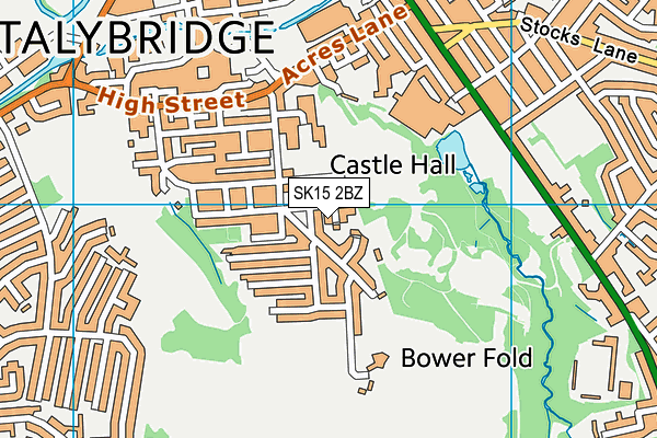 SK15 2BZ map - OS VectorMap District (Ordnance Survey) SK15 2BZ map - OS VectorMap District (Ordnance Survey)