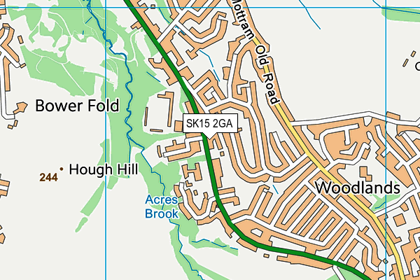 SK15 2GA map - OS VectorMap District (Ordnance Survey) SK15 2GA map - OS VectorMap District (Ordnance Survey)