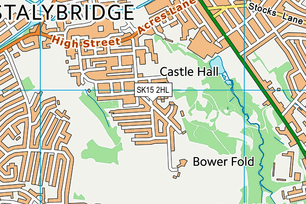 SK15 2HL map - OS VectorMap District (Ordnance Survey) SK15 2HL map - OS VectorMap District (Ordnance Survey)