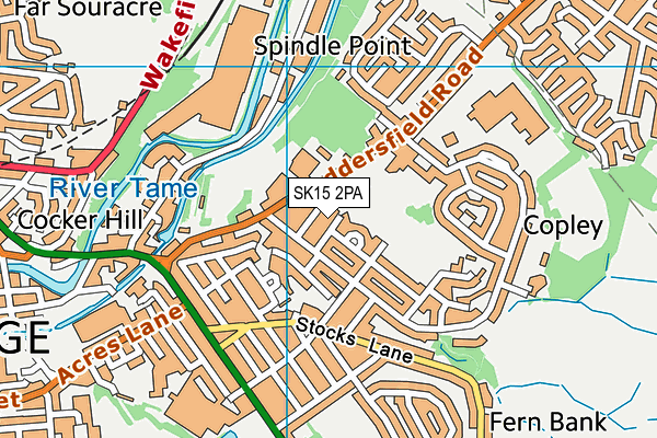 SK15 2PA map - OS VectorMap District (Ordnance Survey) SK15 2PA map - OS VectorMap District (Ordnance Survey)