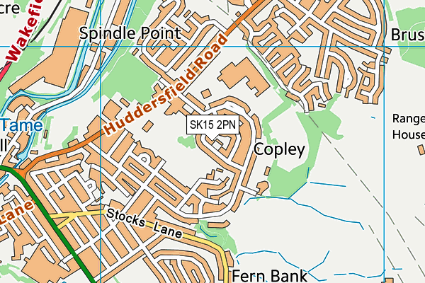 SK15 2PN map - OS VectorMap District (Ordnance Survey) SK15 2PN map - OS VectorMap District (Ordnance Survey)