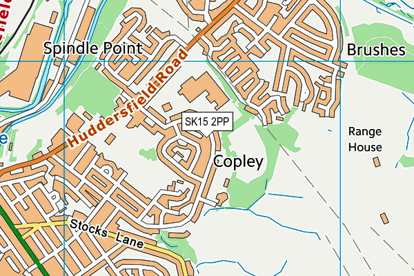 SK15 2PP map - OS VectorMap District (Ordnance Survey) SK15 2PP map - OS VectorMap District (Ordnance Survey)