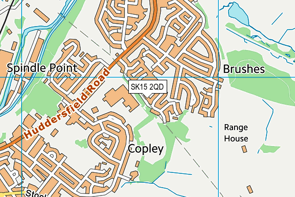 SK15 2QD map - OS VectorMap District (Ordnance Survey) SK15 2QD map - OS VectorMap District (Ordnance Survey)