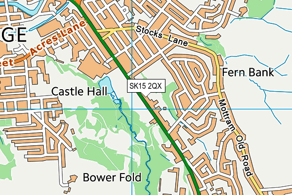 SK15 2QX map - OS VectorMap District (Ordnance Survey) SK15 2QX map - OS VectorMap District (Ordnance Survey)