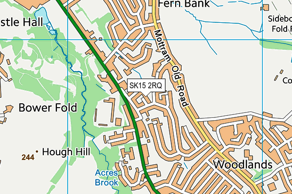 SK15 2RQ map - OS VectorMap District (Ordnance Survey) SK15 2RQ map - OS VectorMap District (Ordnance Survey)