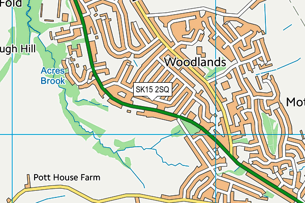 SK15 2SQ map - OS VectorMap District (Ordnance Survey) SK15 2SQ map - OS VectorMap District (Ordnance Survey)