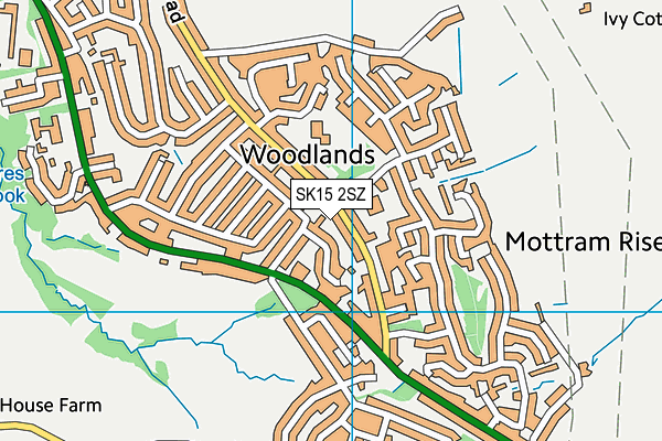 SK15 2SZ map - OS VectorMap District (Ordnance Survey) SK15 2SZ map - OS VectorMap District (Ordnance Survey)