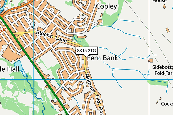SK15 2TG map - OS VectorMap District (Ordnance Survey) SK15 2TG map - OS VectorMap District (Ordnance Survey)